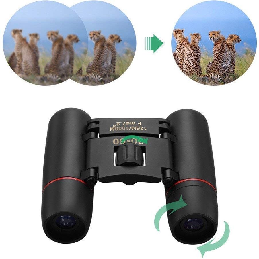 kmjn Foldable HD Professional Binocular Dual Focus Binocular Monocular Telescope Binoculars-image-40