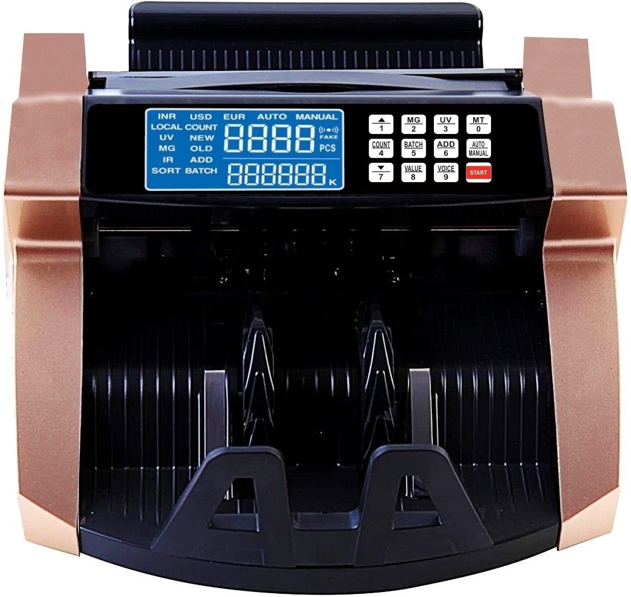 Drop2Kart Currency Counter - UV/MG FakeNote Detection, LCD+LED Dual Display, ADD/BATCH Modes with After Sales Service Support Note Counting Machine-image-34