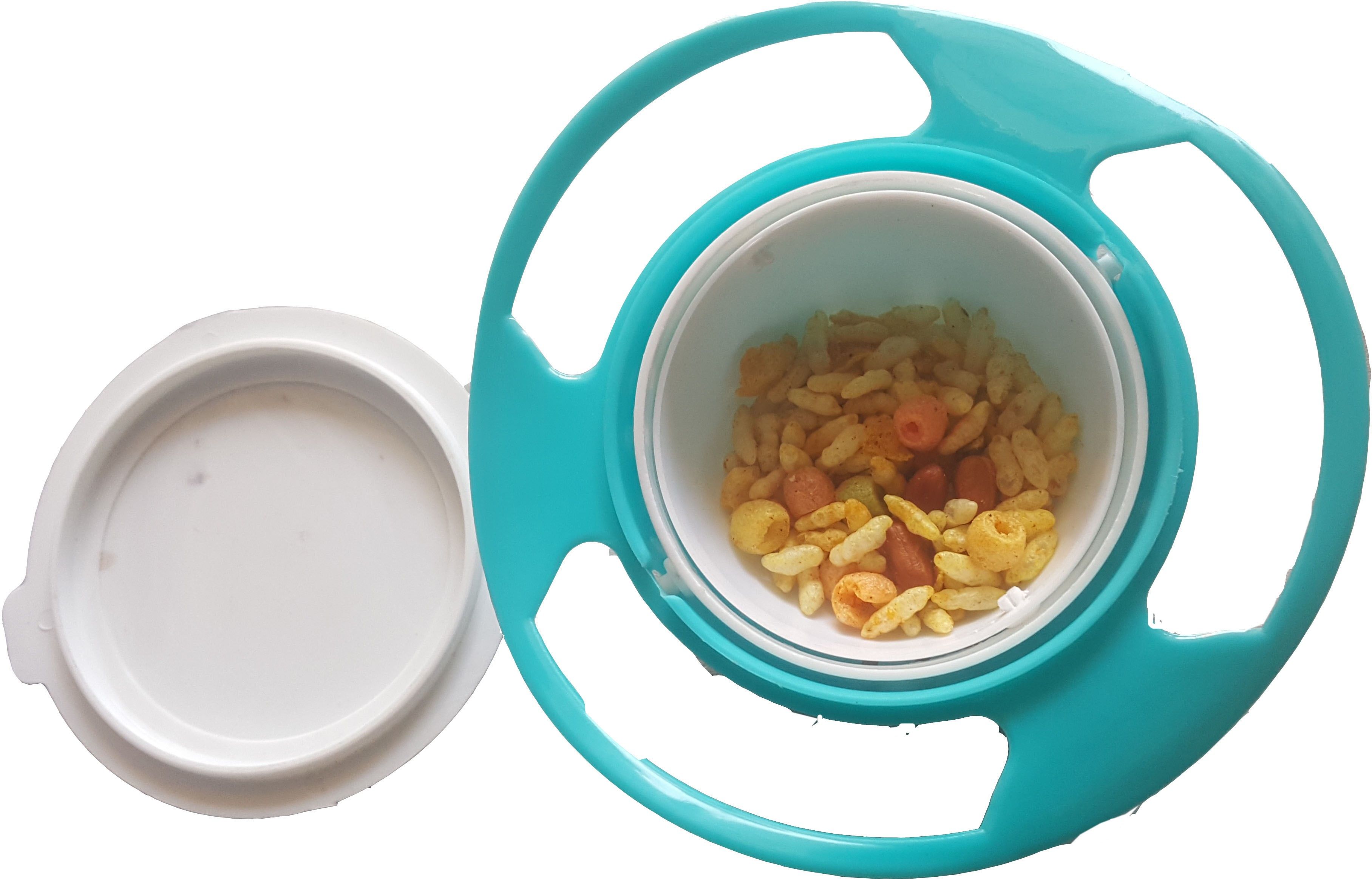 Baby Spin Proof Bowl Revolving 360 Degree baby Lunch Box for Kid- plasitc