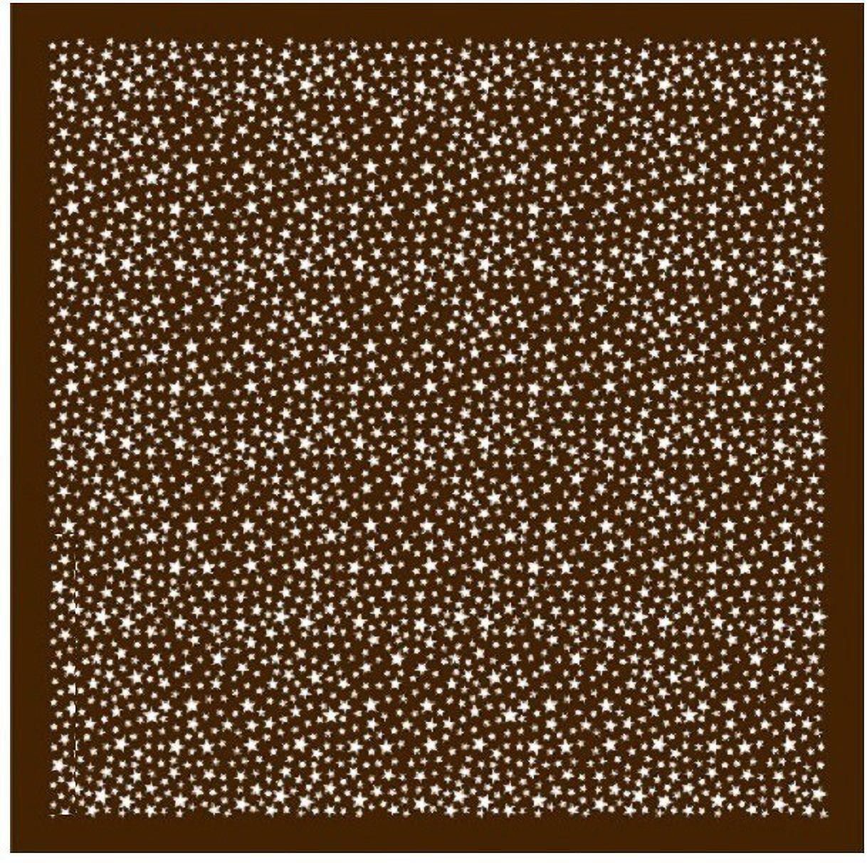 Bismaadh 100% Soft Cotton Star Print Multipurpose Unisex Bandana Pack of 1 (Brown) ["Brown"] Handkerchief-picture-21