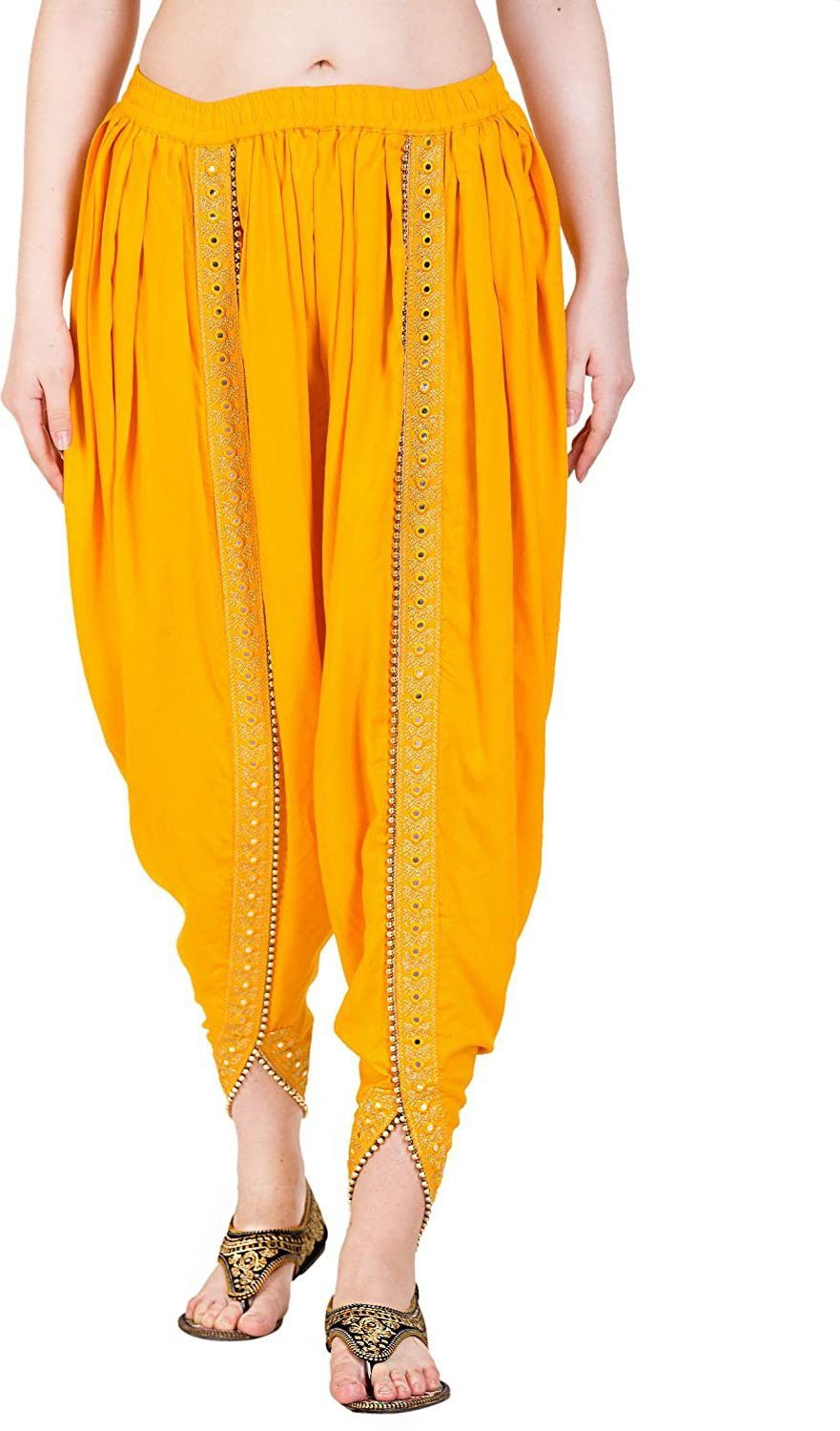 pinovo Viscose Rayon Embroidered, Embellished Patiala-picture-26