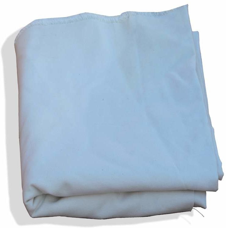 B-763 White Solid Cotton Canvas Fabric Sofa Fabric-image-1