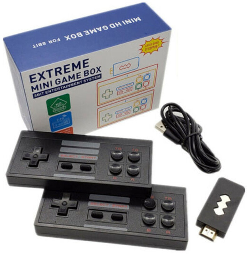 Extreme Mini Game Console 2.4G Dual Wireless Gamepads Can Store 620 Games 4K HDMI TV Video Games EXTREME MINI GAME BOX Portable Game Player with Contra Gamepad Limited Edition image 1