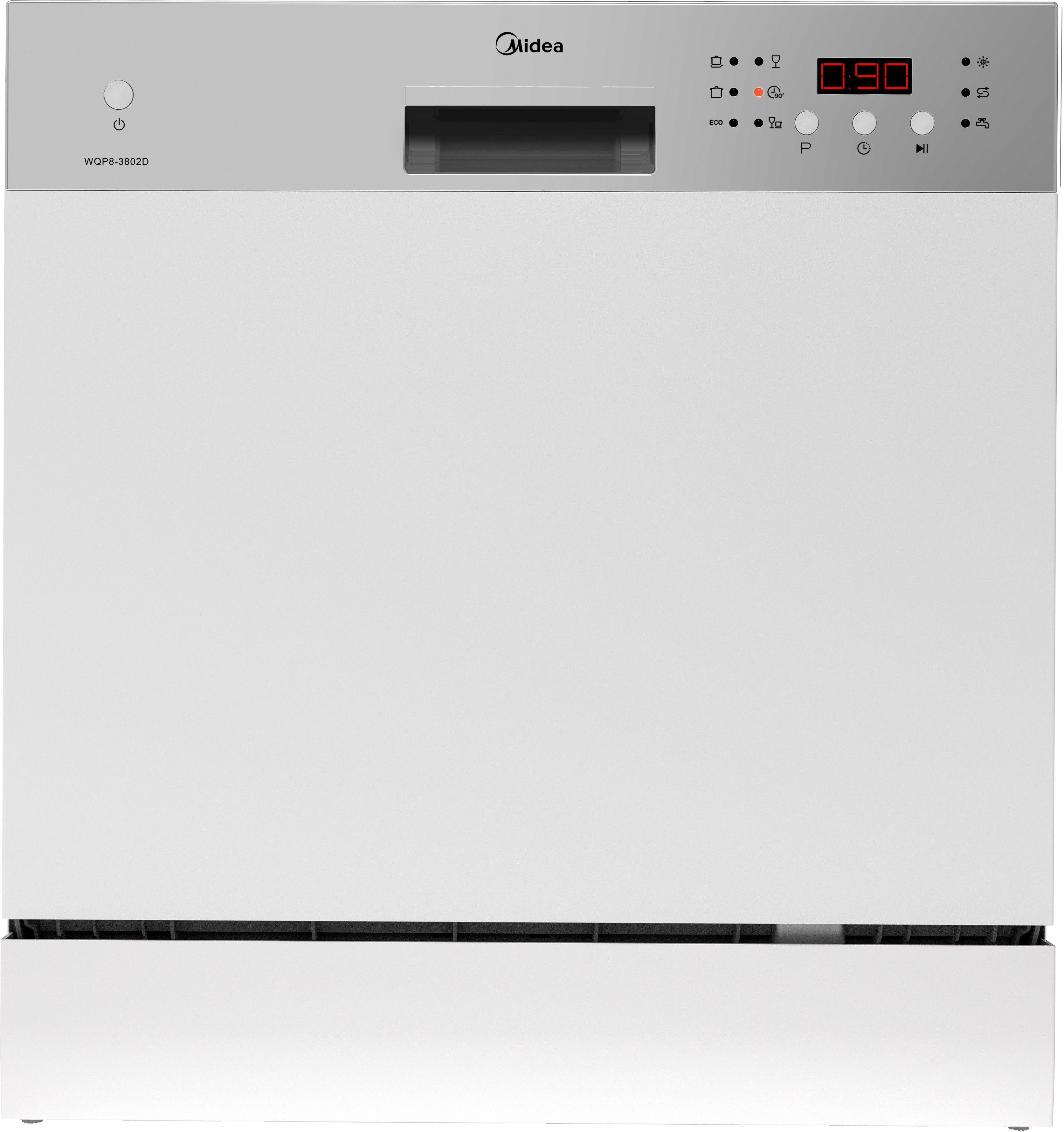 WQP8-3802D Free Standing 8 Place Settings Intensive Kadhai Cleaning| No Pre-rinse Required Dishwasher