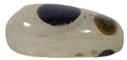 Natural 2 Eye DZI Bead stone 26.7ct Regular Asymmetrical Crystal Stone-image-5