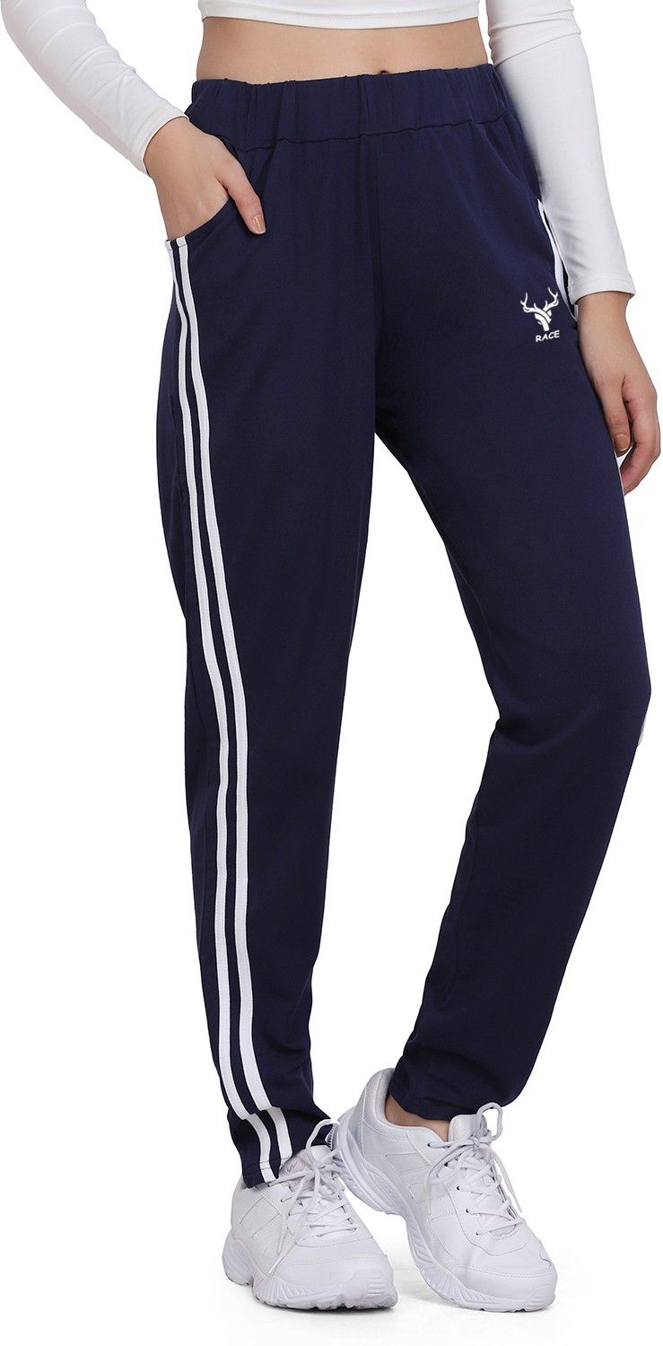 clothina Women Solid Dark Blue Track Pants-picture-48