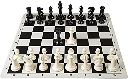 CHESS MAT WITH CHESS COINS 19 INCH 1 cm Chess Board