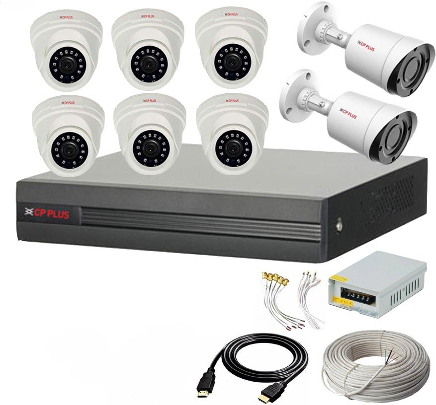 CP PLUS 8 Channal HD DVR 1080p 1Pcs,Outdoor Camera 2.4 MP 2Pcs,Indoor Camera 2.4 MP 6Pcs,combo set Security Camera-picture-21