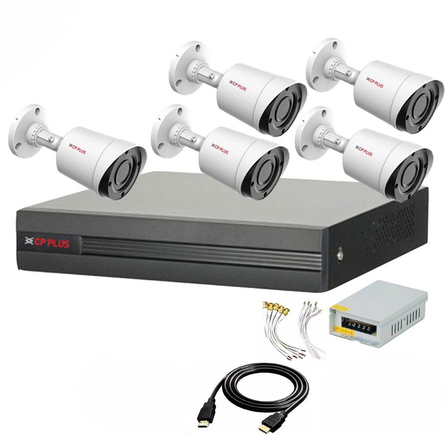 CP PLUS 8 Channal HD DVR 1080p 1Pcs,Outdoor Camera 2.4 MP 5Pcs,Power Supply 1Pcs,combo set Security Camera-image-14