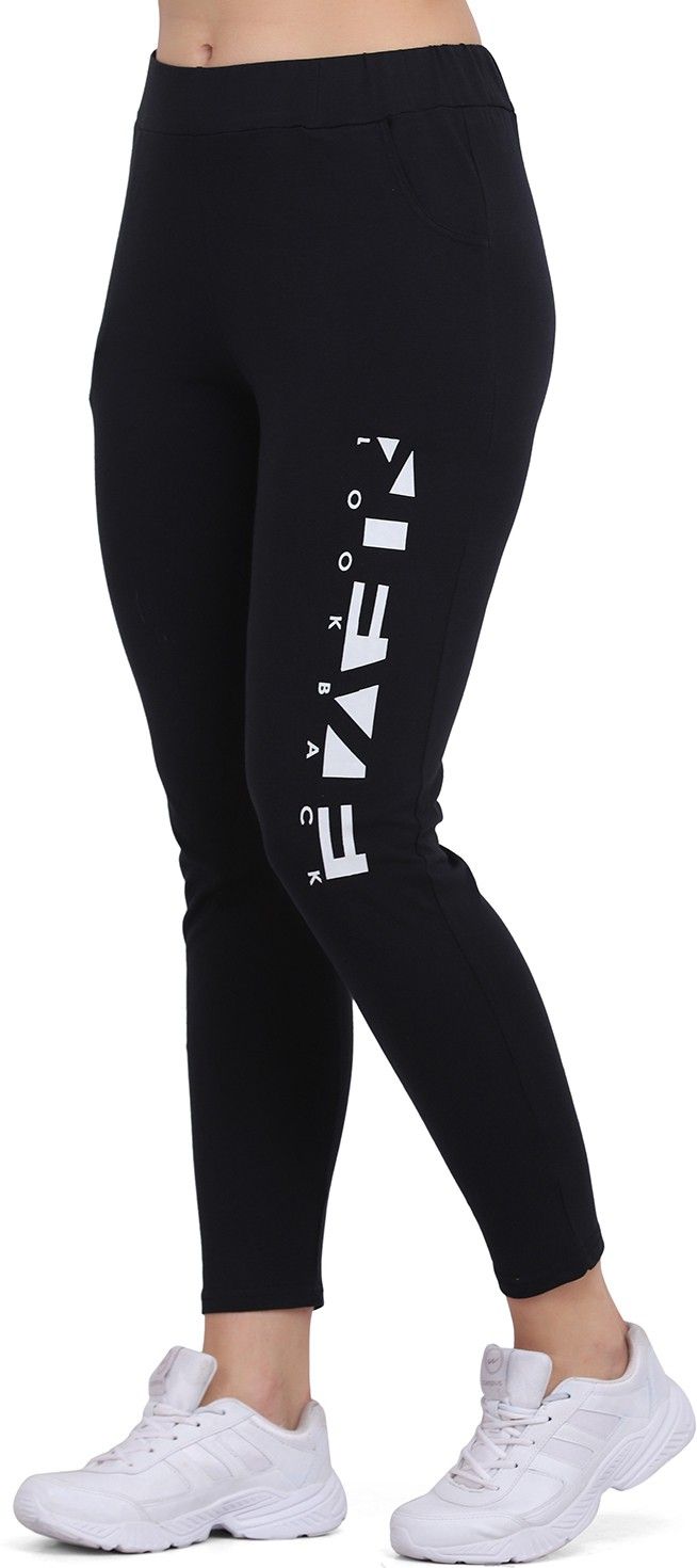 clothmaster Women Printed Black Track Pants-picture-18