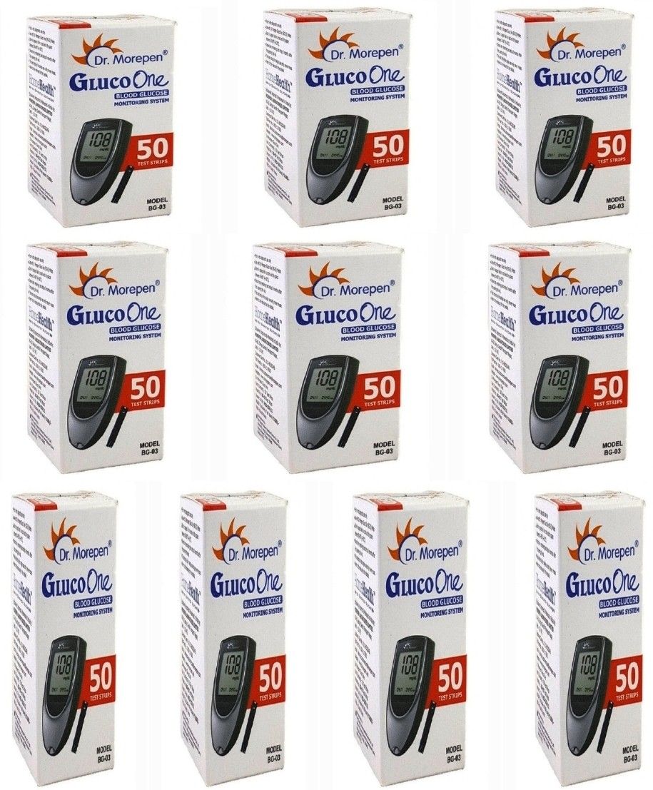 Dr. Morepen BG-03 ( PACK OF 50X10=500) 500 Glucometer Strips-picture-44
