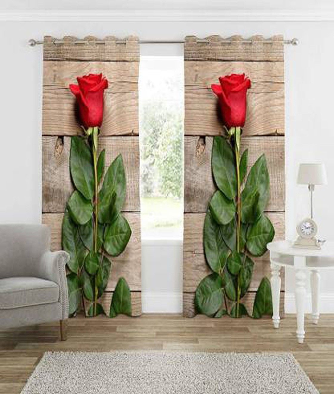 152 cm (5 ft) Window Polyester Room Darkening Curtain (Pack Of 2)-image-38