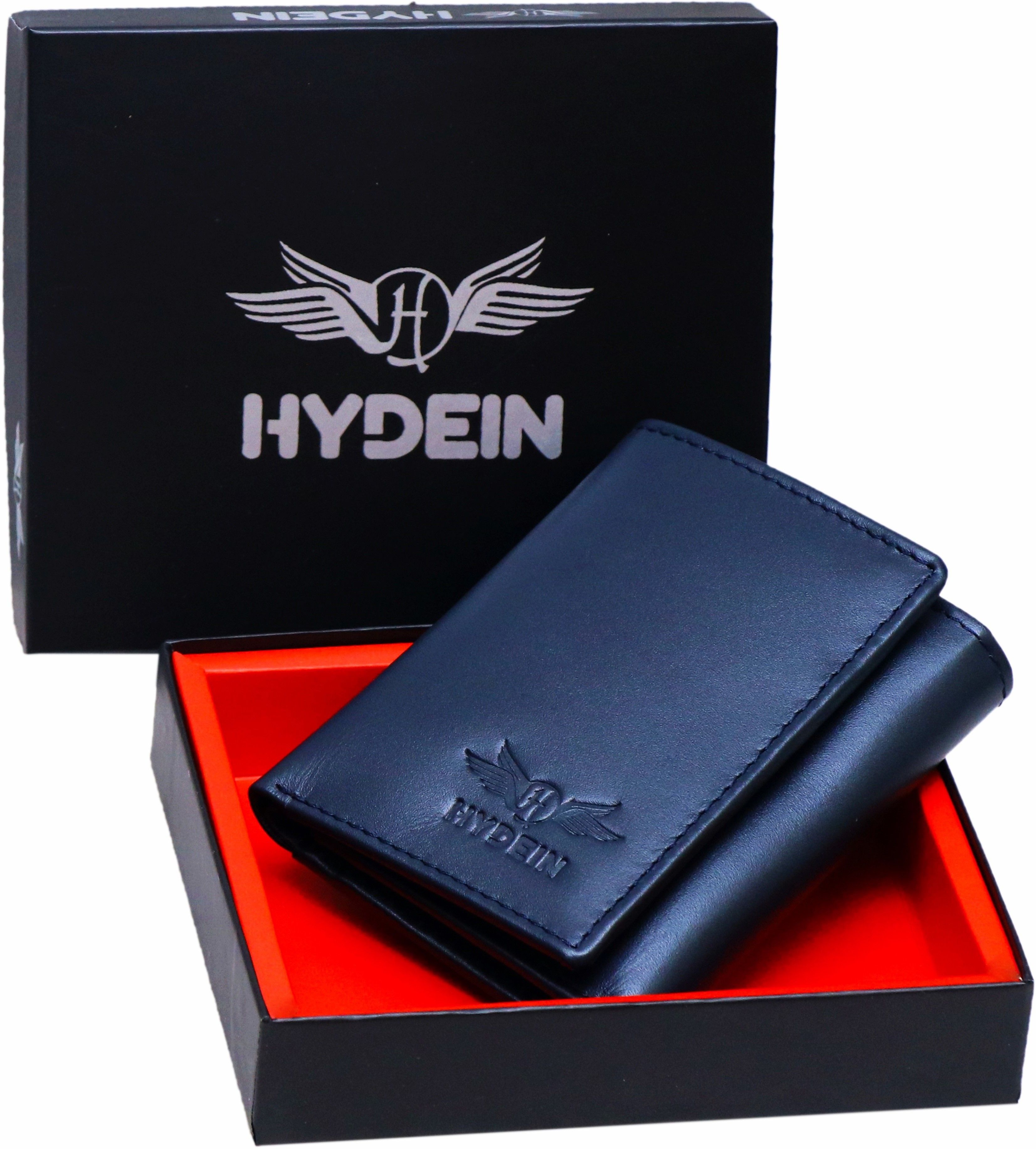 hydein Men Casual Blue Genuine Leather RFID Wallet - Mini-picture-26
