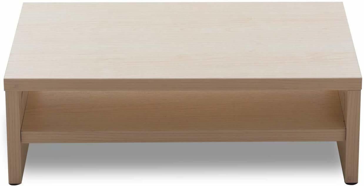 UniAart Monitor Stand Riser Wood PC Monitor Stand with 2-Tier Storage Organizer Desktop Stand for Laptop, Projector, Printer, Small TV Riser Space Saving UFBS0020 Laptop Stand-image-15
