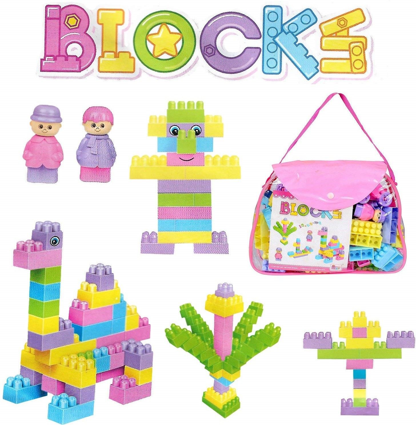 Building Blocks for Kids l,58 Pcs with Bag, Best Gift Toy, Block Game for Kids,Boys,Children Multicolor (58 Pieces )-image-36