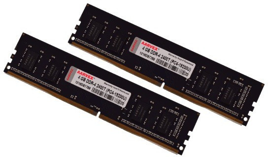 AARVEX DDR4 DDR4 4 GB (Dual Channel) PC (DDR4-2400,MHZ/2600MHZ DESKTOP RAM) image 1