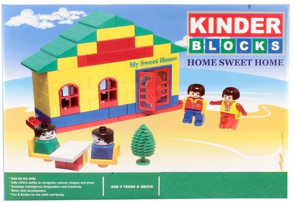 arniyavala Kinder Block Home Sweet Home Blocks Set for Building Home with Smooth Rounded Edge Piece for Fun Educational Construction Creative Interlocking Toy Game-picture-14