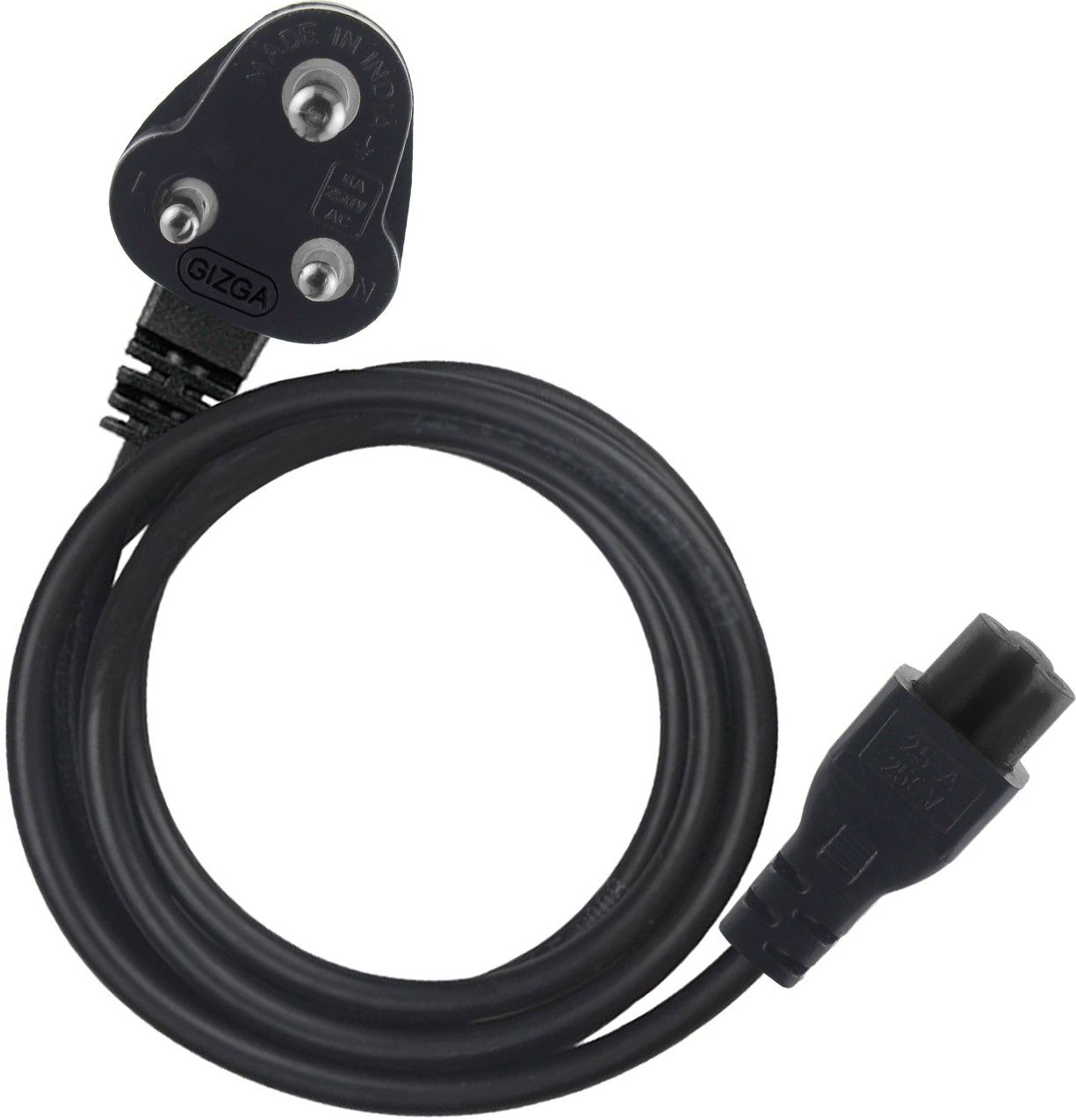 Gizga Essentials Power Cord 1 m 3 Pin Laptop Adapter Charger (1 Meter/ 3.3 Feet)-picture-22