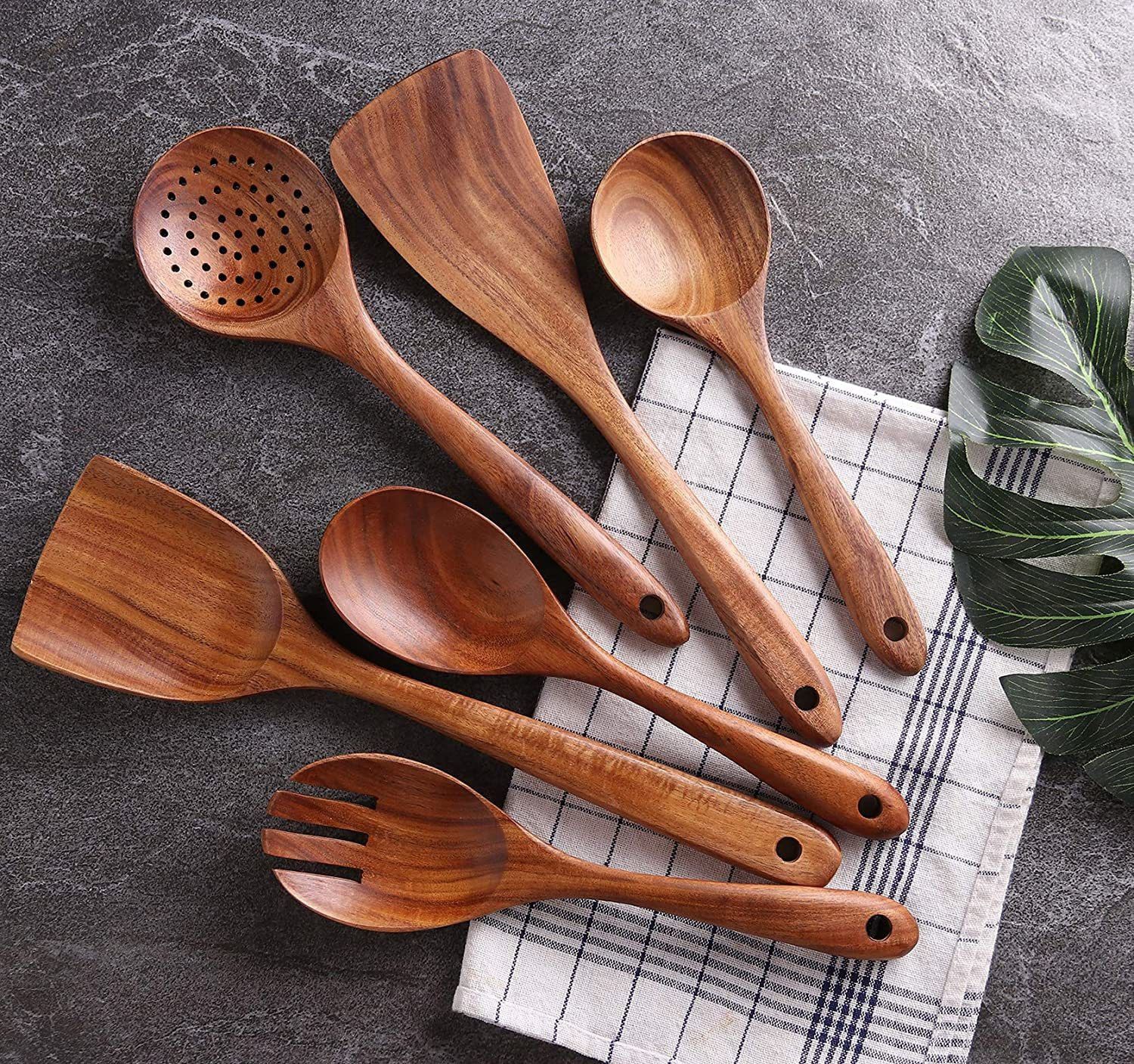 lunatic craftwork Wooden Dessert Spoon Set-picture-17