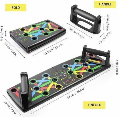 14 in 1 Color Coded Push Up Board System Body Building Fitness Exercise Tools Ab Exerciser-image-43