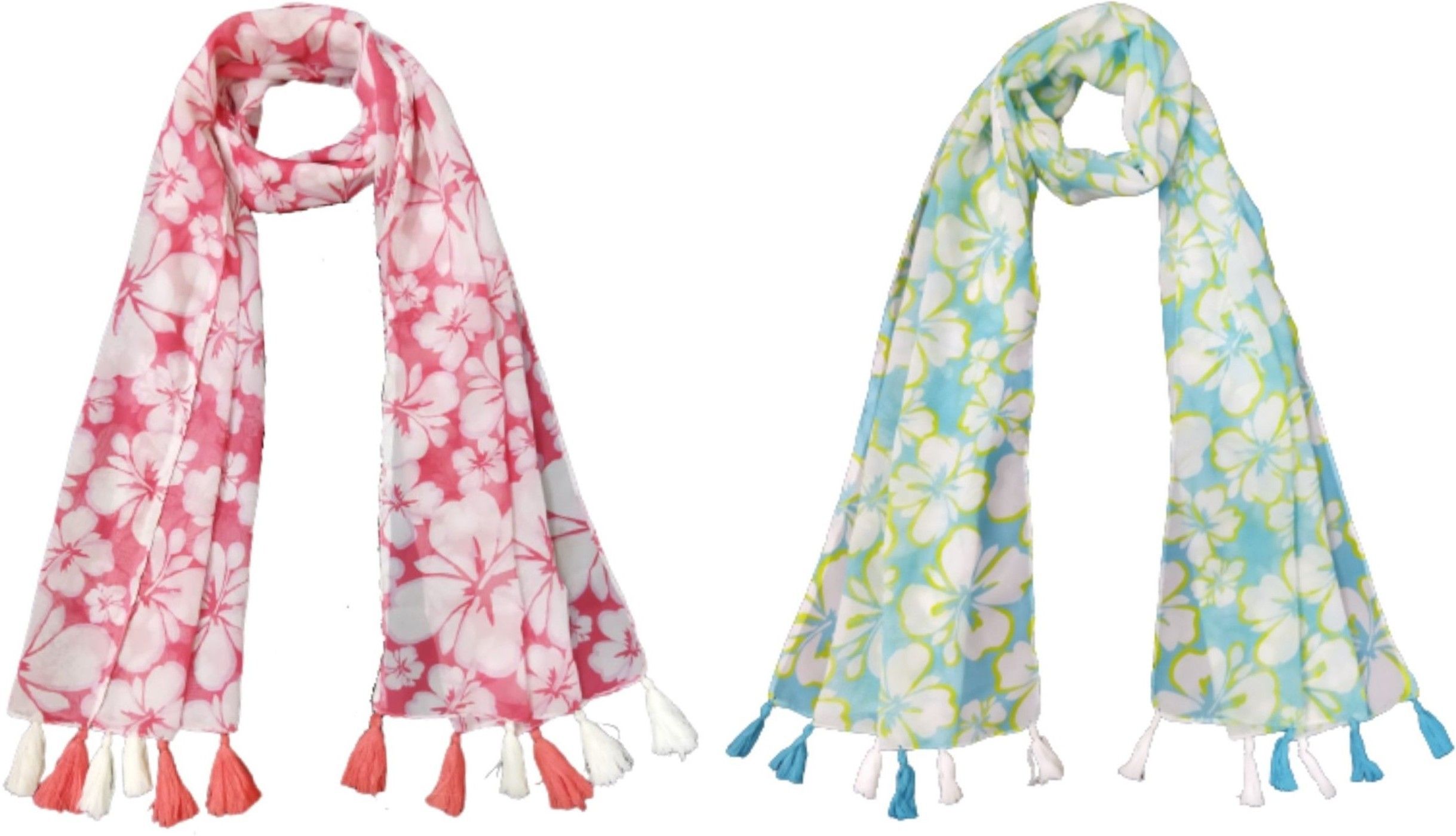 stylestory Printed Chiffon Women Multicolor Scarf, Stole, Fancy Scarf-picture-28