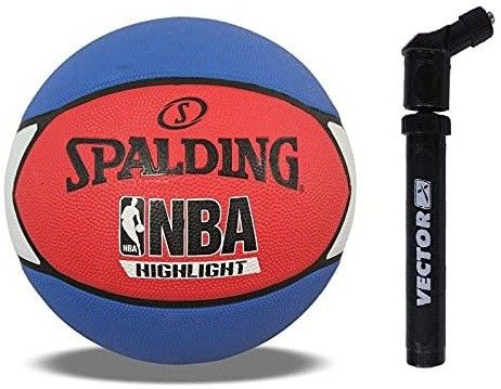 spalding Basketball Highlight Basketball NBA Basketball Size 7 Basketball With Air Pump Basketball - Size: 7-picture-36