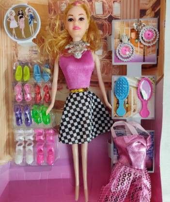 Big Size Baby Fashion Doll With Shoes & Fashion Accessories Kit Play Set For Girls-image-19