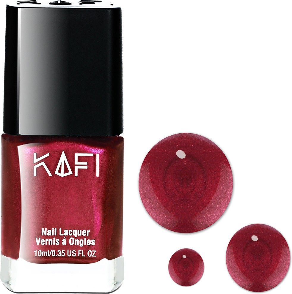 Premium Nail Polish- Long lasting, Non Toxic, High Shine, Vegan, 10-Free Formula, SalonPro - (Shimmer Finish - Pink Maroon) Dare To Choose-image-11