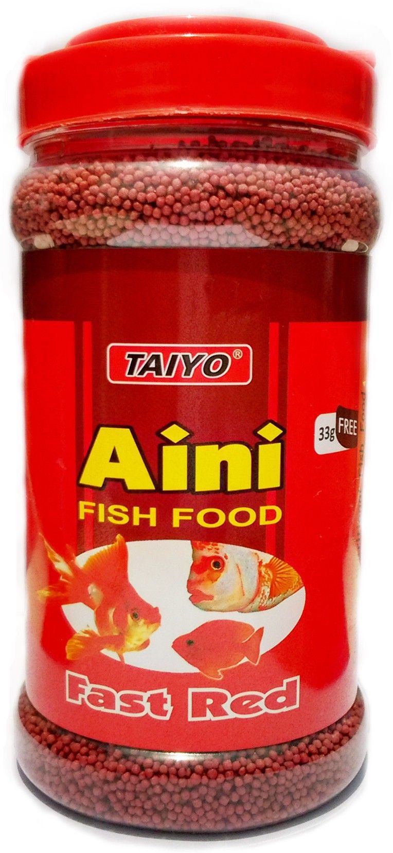 Aini Fast Red 330g + Free 33g Fish 0.33 kg Dry New Born, Young, Adult Fish Food-image-17