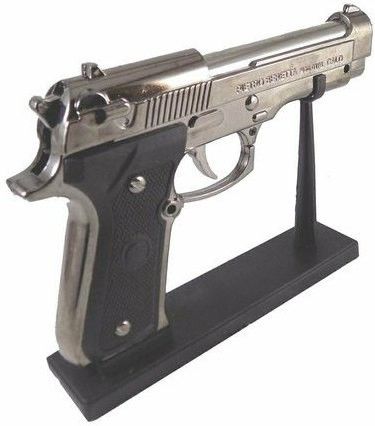 Gun shape stand and fumeless ignition Pocket Lighter-image-17