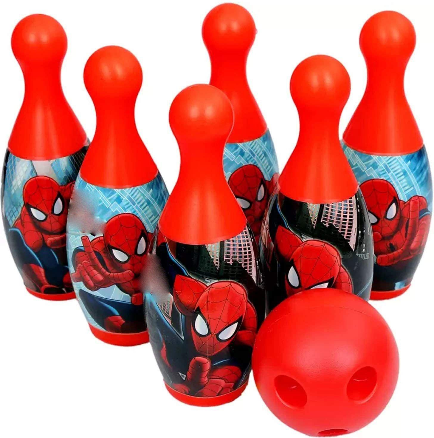 piderman Bowling Game Set for Kids with 6 Pin 1 Ball Sport Toys Sports Bowling Set