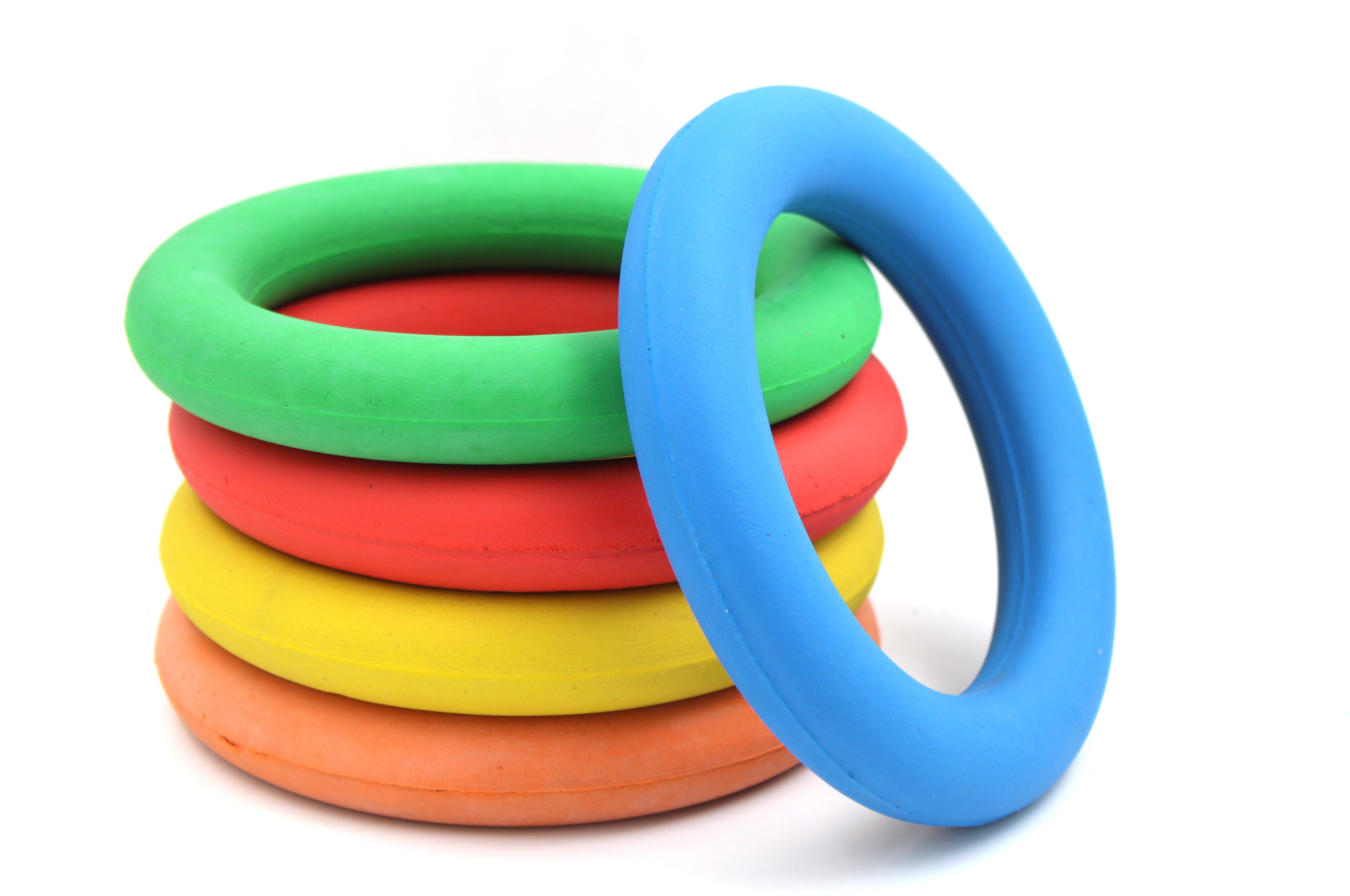 Tennikoit Ring Sponge Filled 5 Pcs Rubber Tennikoit Ring