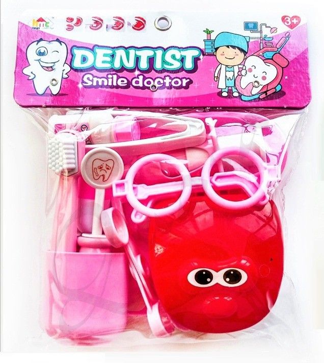 quasar 15 Pieces Dentist Doctor Medical Set Pretend Play Toys for Kids Made from ABS Plastic Materials-picture-8