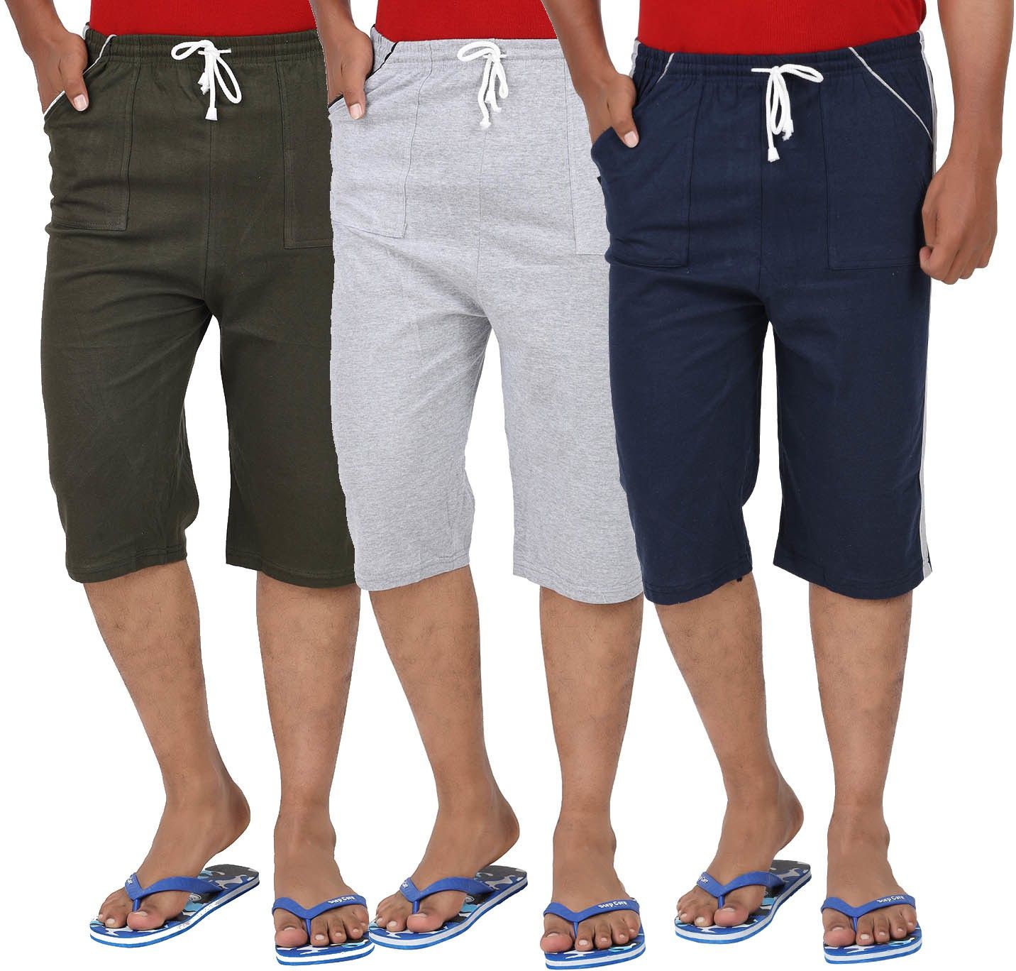 prigo Solid Men Three Fourths-picture-23
