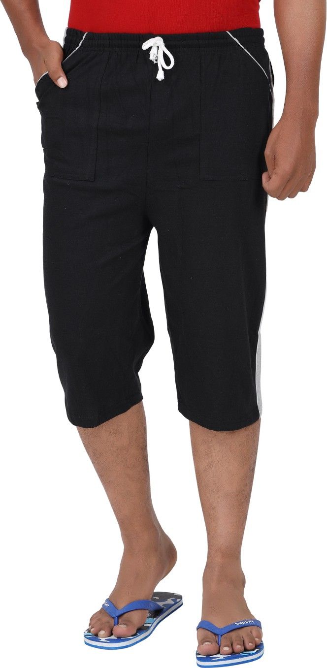 just try fashion Striped, Solid Men Three Fourths-picture-22