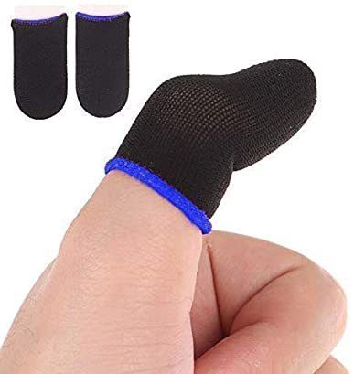 Mobile Finger Sleeve Trigger Game Controller Sweatproof Gloves for PUBG Gaming S-4 Finger Sleeve-image-1