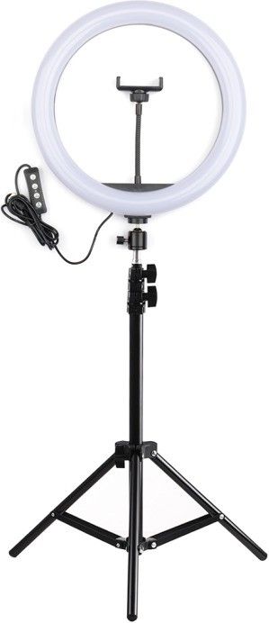Webilla 30cm Ring Light LED Photo Studio Dimmable Camera Lamp for Video Youtube Makeup Selfie with 160cm Tripod Phone Holder Stand Flash-image-46