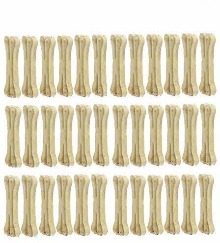 Rawhide 3inch Calcium Chew Bones for Puppy Treat for Dog Puppy Treat(Pack 36 Chicken Dog & Cat Chew-image-6