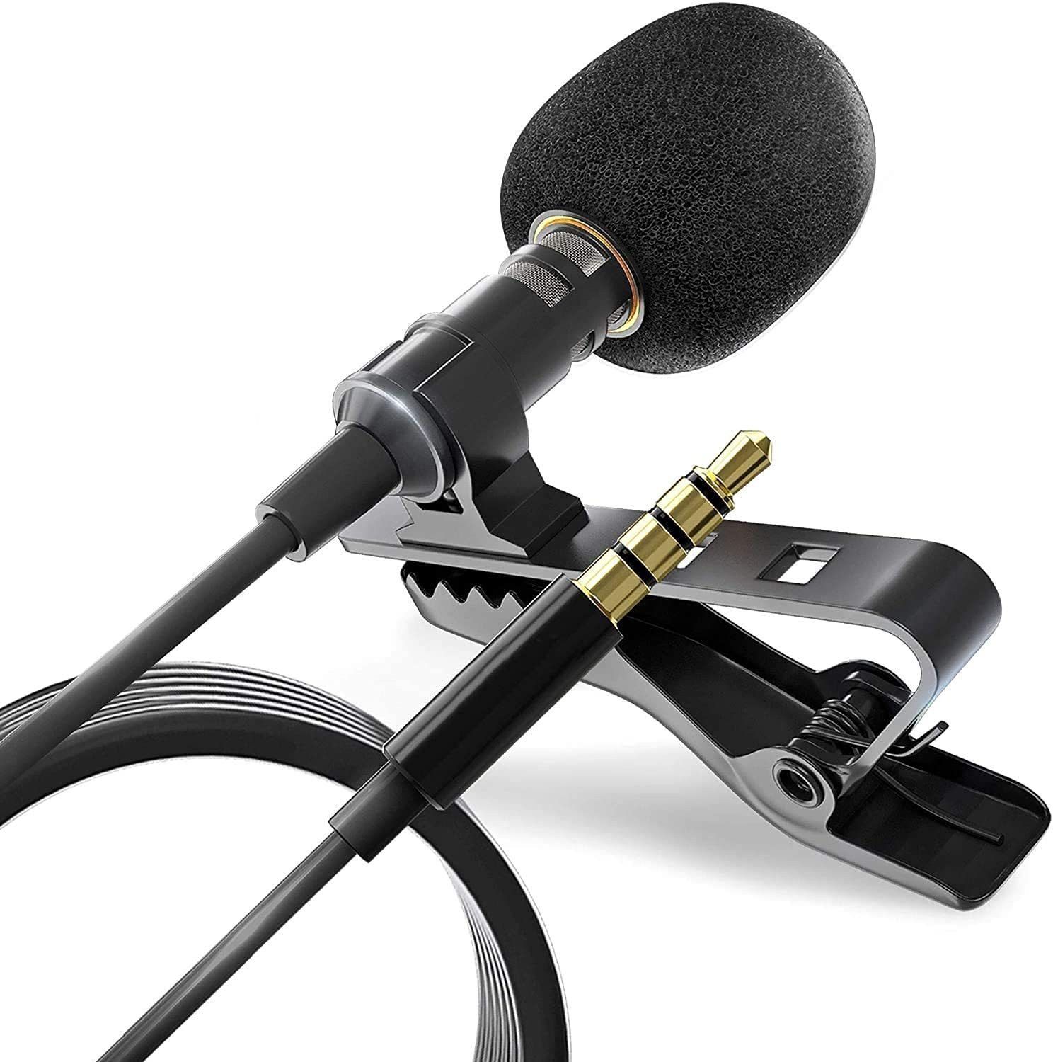 Gupta GBC 3.5mm Clip Collar Mic for Voice Recording, Lapel Mic Mobile, YouTube Video's Pc, Laptop, Android Smartphones, DSLR Camera, Full Support for iOS Devices (Black) Camera Microphone-image-14