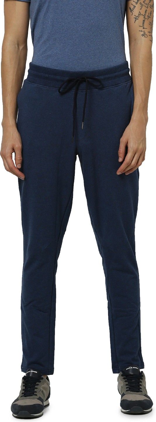jack & jones Men Solid Dark Blue Track Pants-picture-28