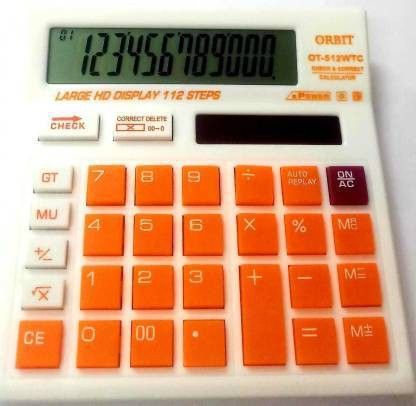 512 WTC Basic Calculator for Personal or Office use Orange BasicCalculator-image-29