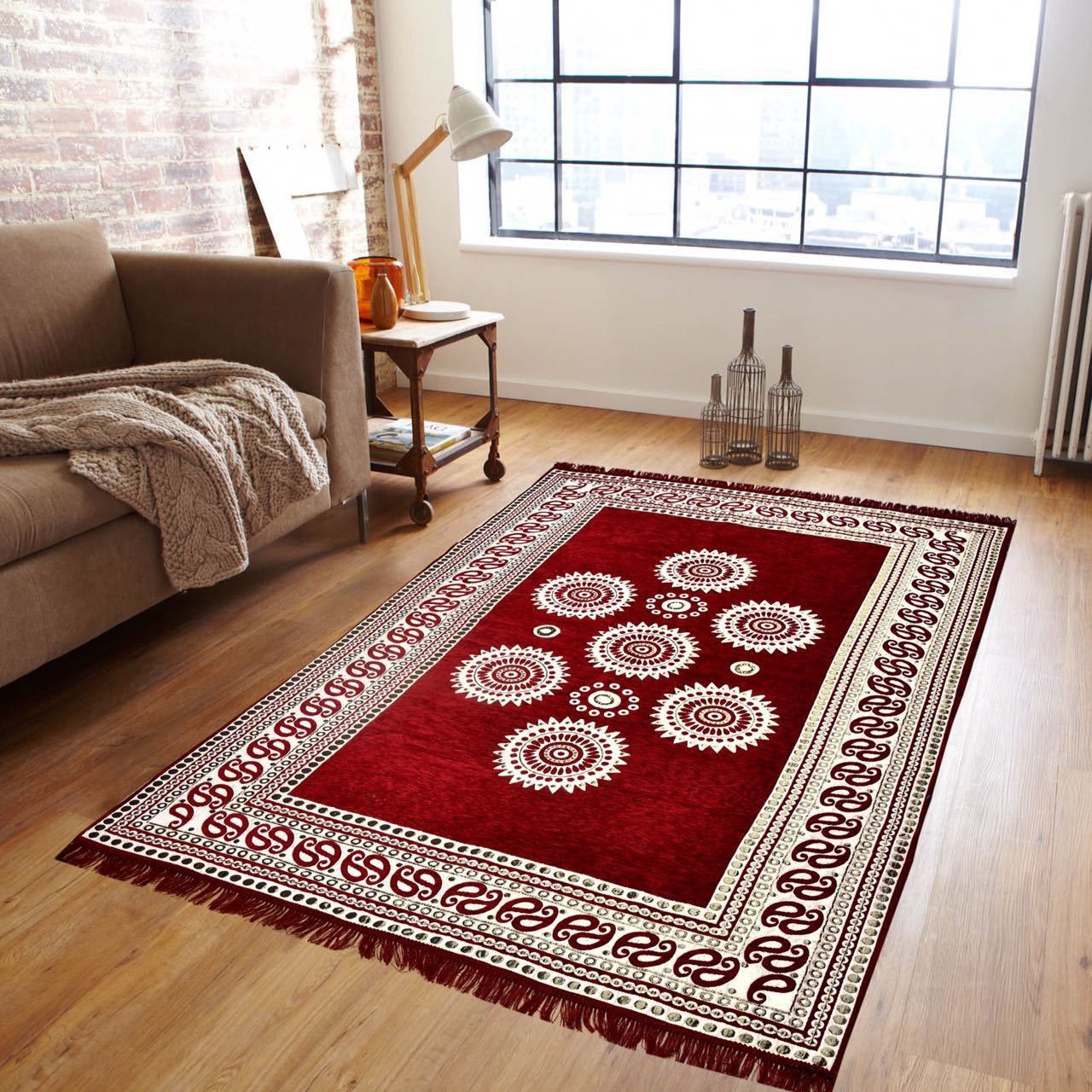 sasta sunder tikau 5 ft X 7 Acrylic Carpet-picture-24