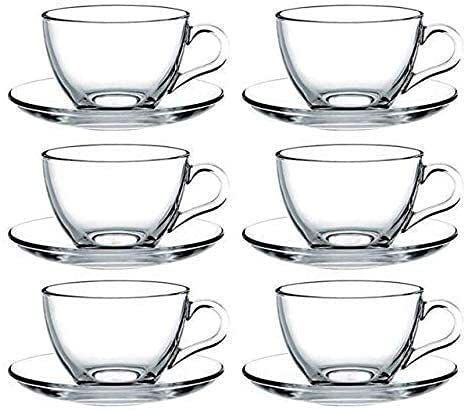 mph enterprise Pack of 6 Glass Cup Tea & Coffee classic Cup Set in (6 Pcs Set) 140Ml-picture-46