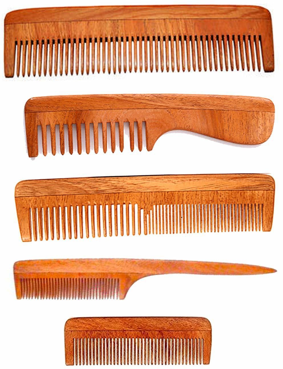 sapna sales Wooden Neem Hair comb-picture-25