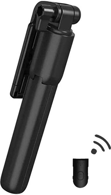 Wrapadore Best 2 in1 Selfie Stick Multi-Function Wireless Bluetooth R1 Selfie Stick with Remote Shutter 360 Rotate Extendable Handheld Foldable Mini Tripod Stand Foldable | Tripod | Selfie Stick | Bluetooth Shutter for Smartphones Professional Remote Control Selfie Stick Monopod 3 Axis Gimbal for Mobile-image-42