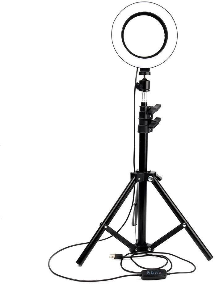 Wrapo 26" 10 Inch LED Dimmable Video Ring Light Tripod Stand with Phone Holder Selfie Shutter for Youtube Makeup Live Streaming Tripod-image-19