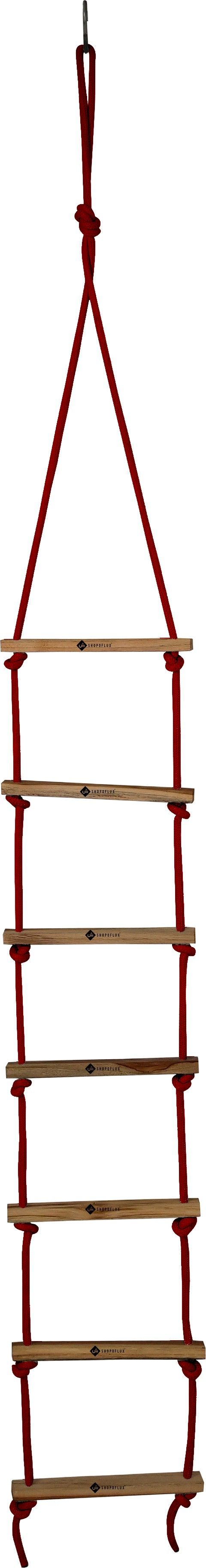 shopoflux Rope Ladder for Kids | Climbing Ladder for Kids | Wooden Ladder for Kids for Physical Activity | Indoor Outdoor Games for Kids-picture-13