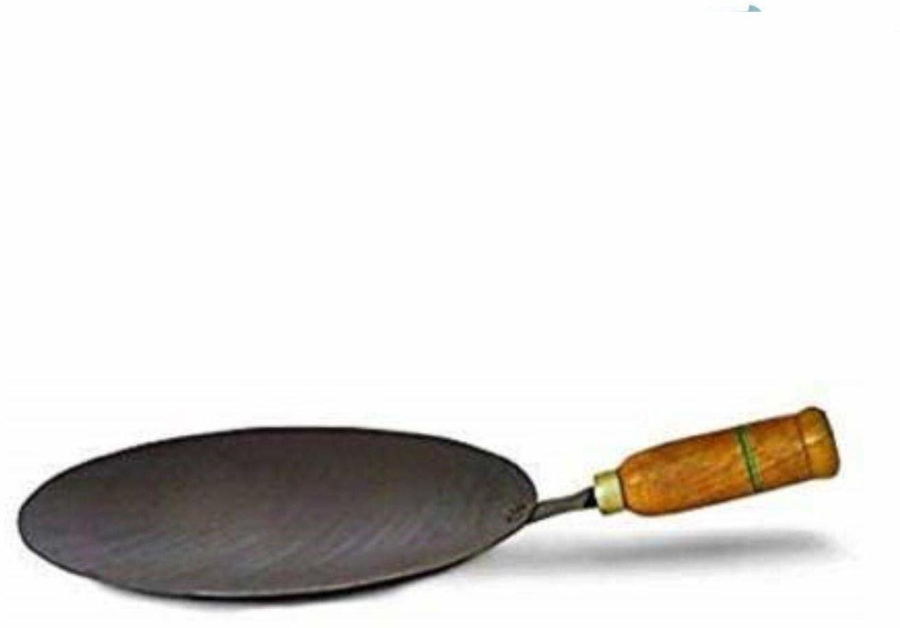 expressionss Tawa For Roti ,Chapati, Tawa 27 cm diameter wooden Handle make chapatis rotis Tawa 27 cm diameter image 1