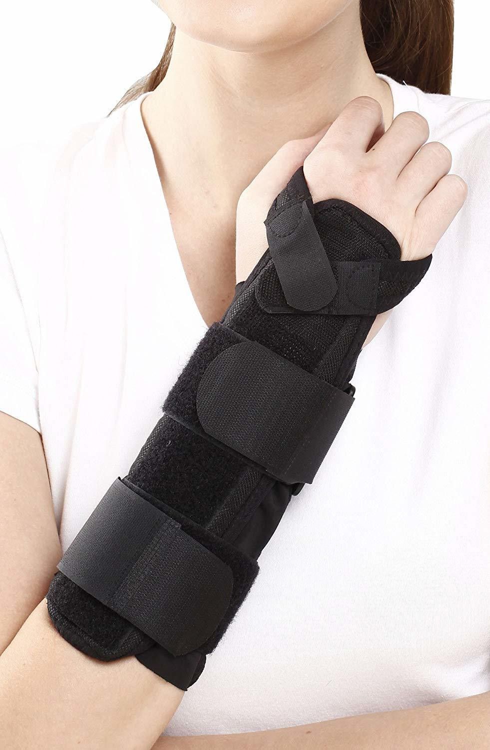 Forearm Splint For Forearm Fractures & Immobilization, L/R Universal Size, Black Hand Support-image-11