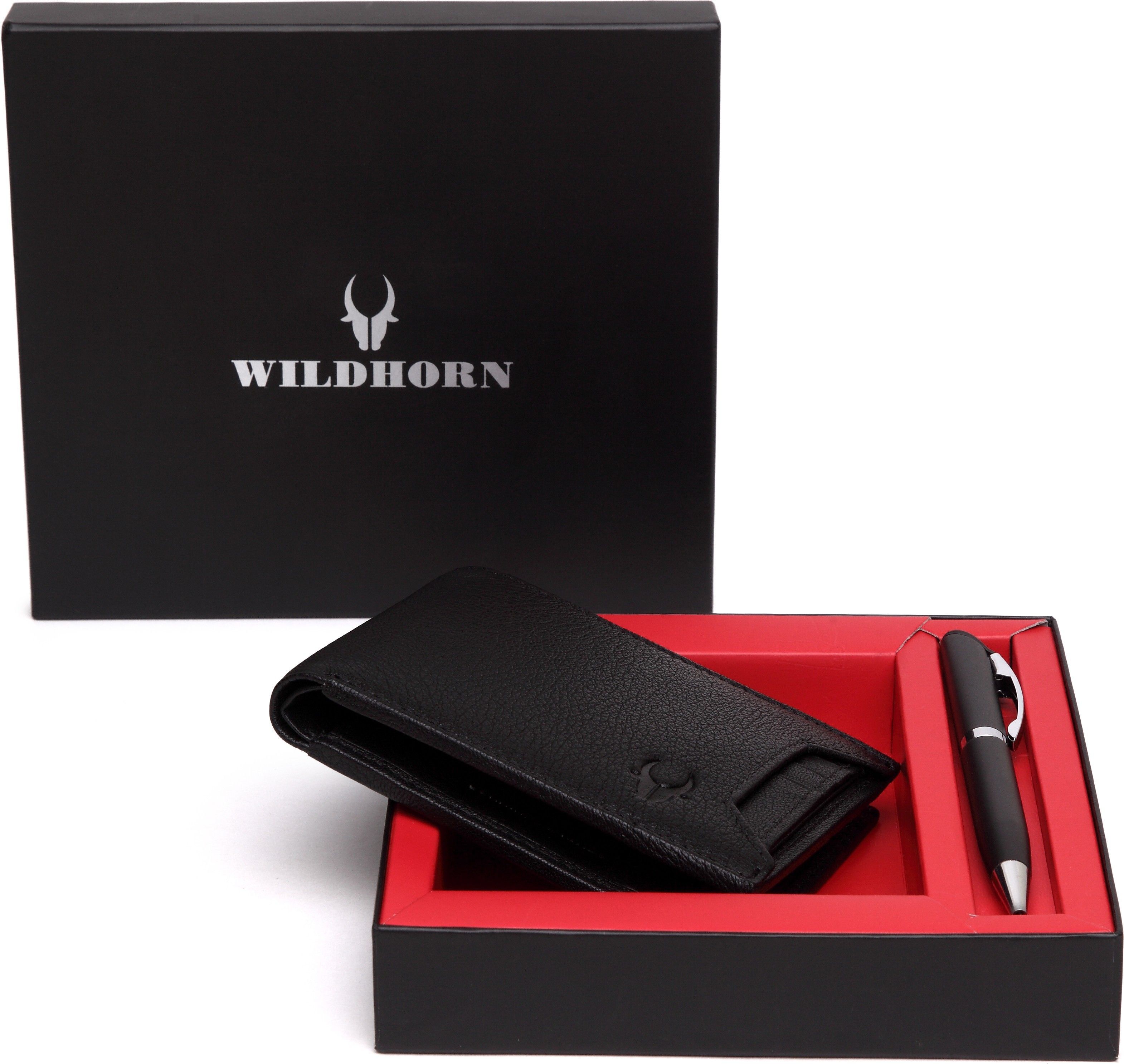 wildhorn Men Black Genuine Leather Wallet - Mini-picture-13
